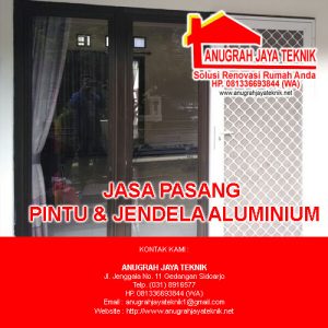 Pasang Pintu & Jendela Aluminium- 081336693844 (WA)